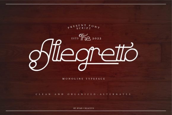 Allegretto: A Creative Font for Web Design