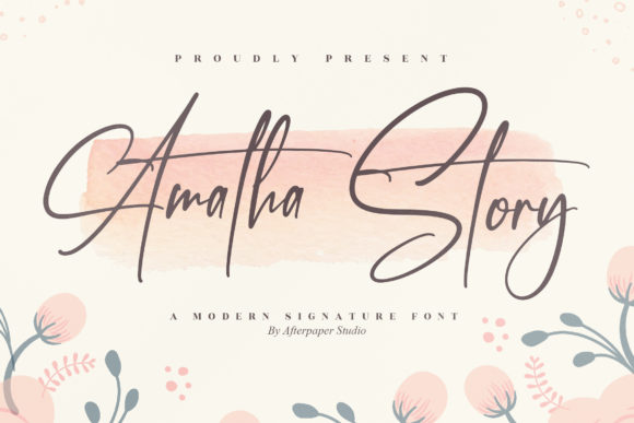 Amatha Story: A Creative Script Font