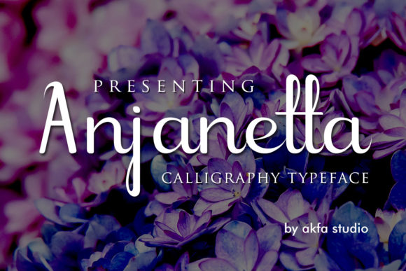 Anjanetta: A Script Font for Creative Makers