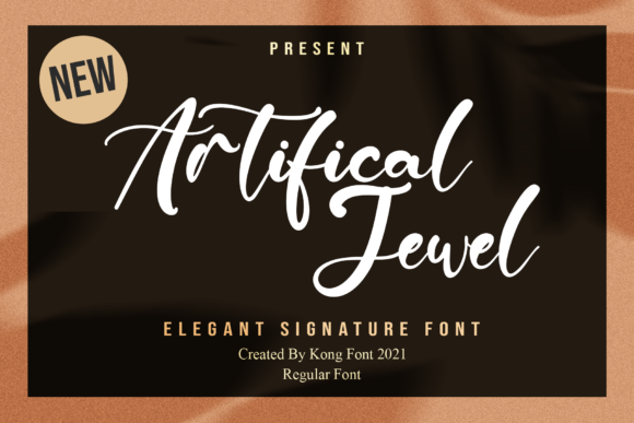 Artificial Jewel Font for Creative Projects