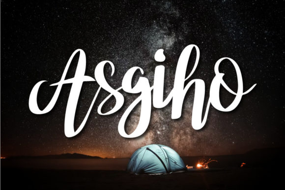 Asgiho: Dazzling Script Font