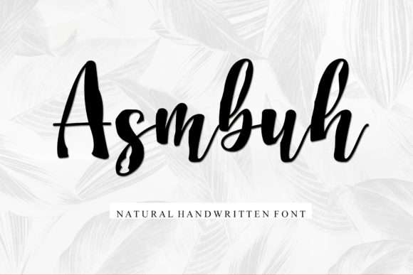Asmbuh: A Dazzling Script Font