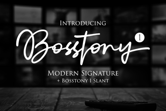 Bosstony 1: A Classy Script Font