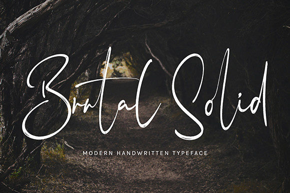 Brutal Solid Font for Editorial Design