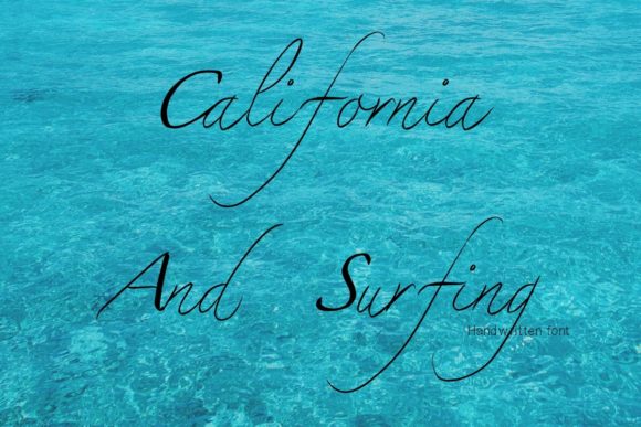 California and Surfing Font