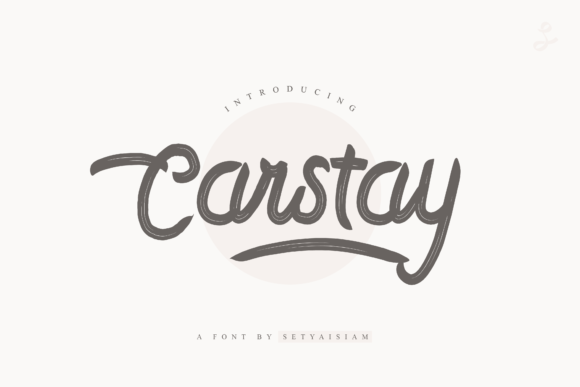 Carstay: A Script Font for Creative Makers