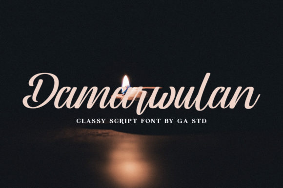 Damarwulan Font: Elegant Script for Web Design