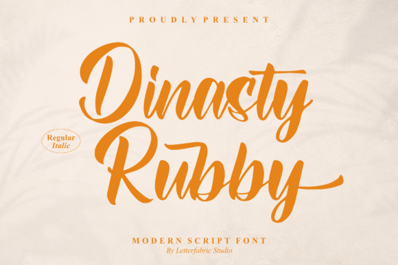 Dinasty Rubby: A Lively Script Font