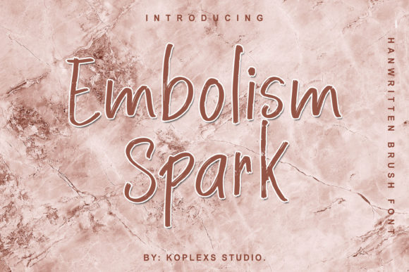 Embolism Spark: A Font for Impact