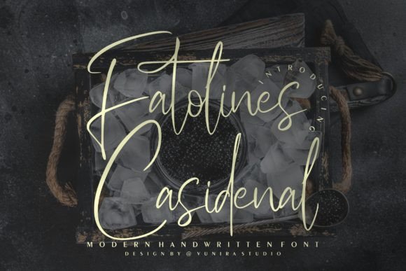 Fatolines Casidenal: A Script Font for Impact