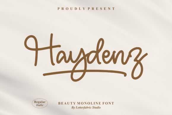 Haydenz: A Delicate Script Font