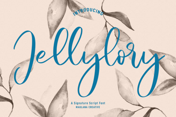 Jellylory: A Script Font for Elegant Design
