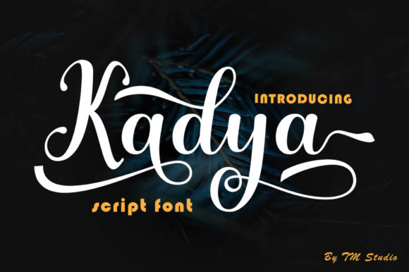 Kadya: A Script Font for Creative Makers