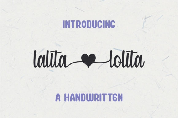 Lalita Lolita Font for Creative Makers