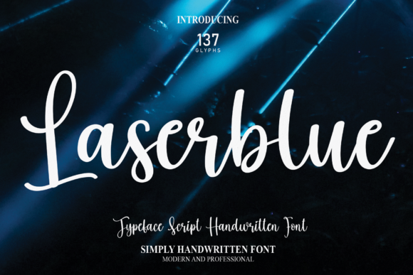 Laserblue: A Sweet Script Font