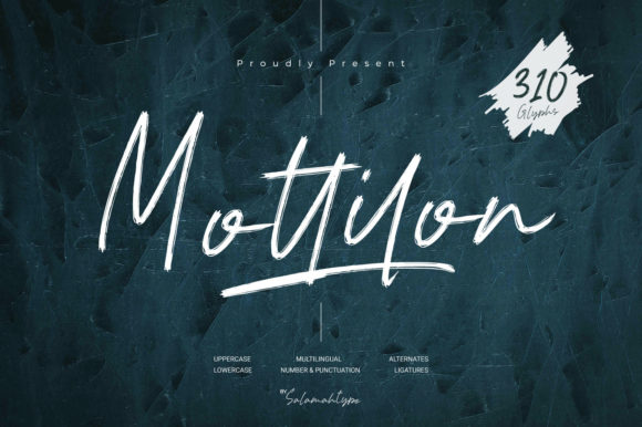 Mottilon: A Stylish Script Font for Editorial Design
