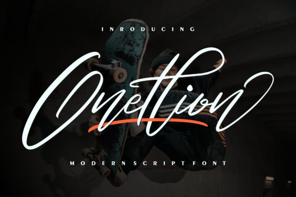 Onetlion Font: Elegant Script for Editorial Design
