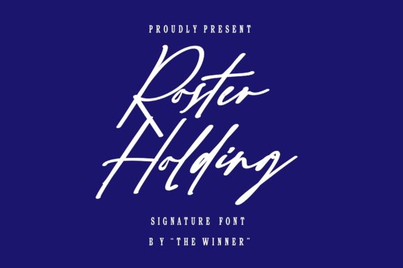 Roster Holding: A Stylish Script Font