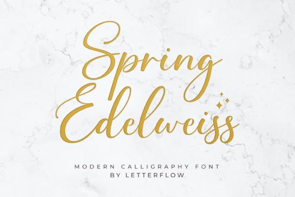 Spring Edelweiss: A Delicate Script Font