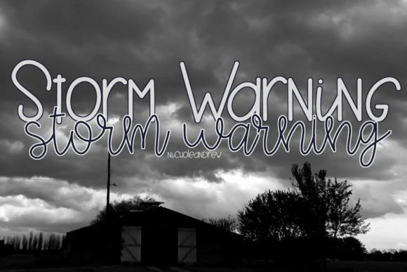 Storm Warning Font for Business