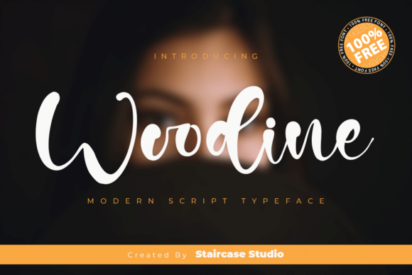 Woodine: A Flowing Script Font